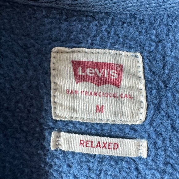 Levi's mens' graphic relaxed sweatshirt in sunset blue size medium - Picture 7 of 11